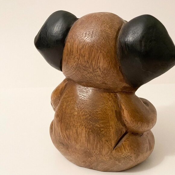 Vintage Wooden Elephant Figure 6 Inch Tall - Picture 13 of 14